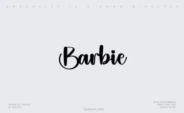 Barbie Script Font