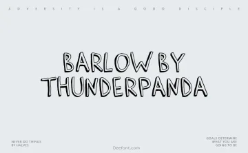 Barlow by Thunderpanda Font