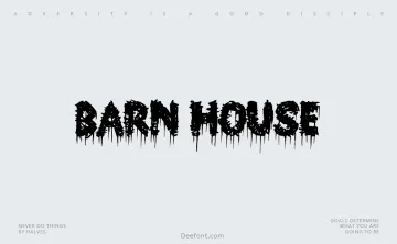 Barn House Font
