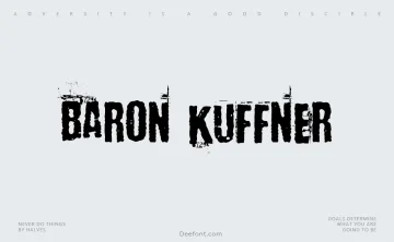 Baron Kuffner Font