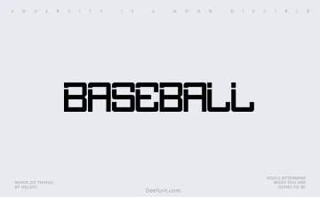Baseball Font