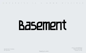 Basement Font