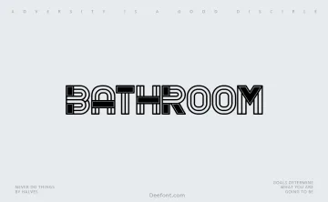 Bathroom Font
