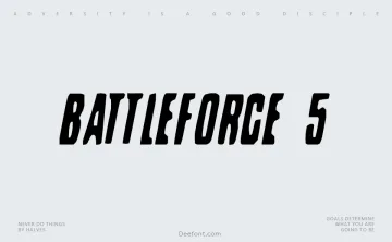 Battleforce 5 Font