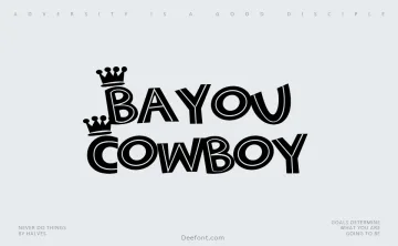 Bayou Cowboy Font