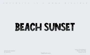 Beach Sunset Font