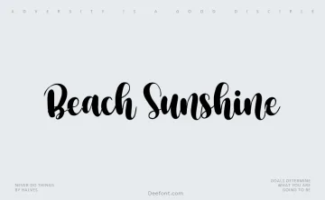 Beach Sunshine Font
