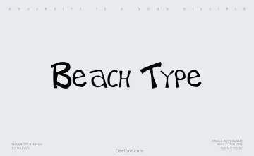Beach Type Font