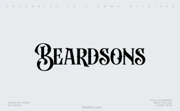 Beardsons Font