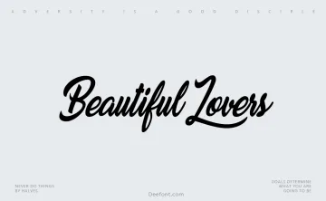 Beautiful Lovers Font