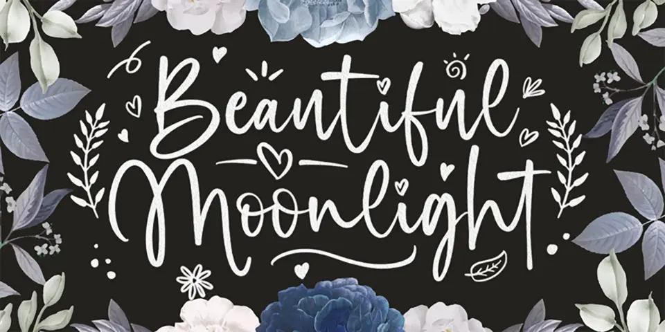 Beautiful Moonlight Font