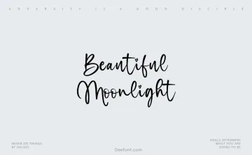 Beautiful Moonlight Font