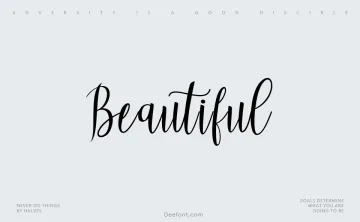 Beautiful Script Font