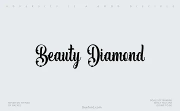 Beauty Diamond Font