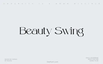 Beauty Swing Font