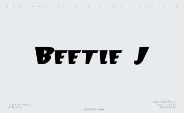 Beetle J Font