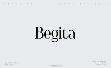 Begita Font