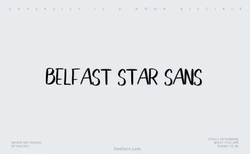 Belfast Star Sans Font