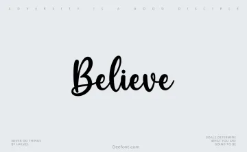 Believe Font