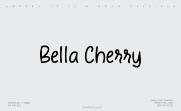 Bella Cherry Font