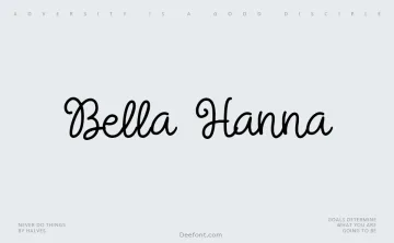 Bella Hanna Font
