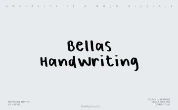 Bellas Handwriting Font
