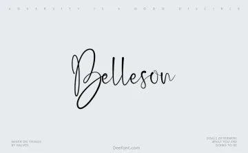 Belleson Font