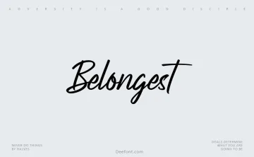 Belongest Font