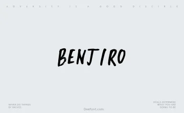 Benjiro Font