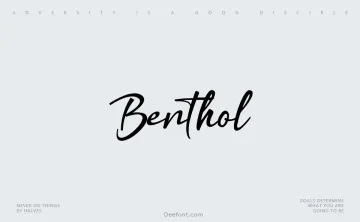 Benthol Font