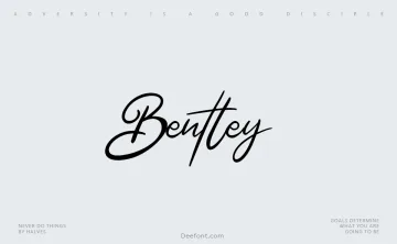 Bentley Font