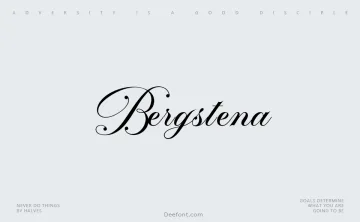 Bergstena Script Font