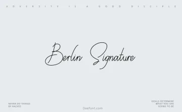 Berlin Signature Font