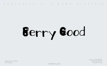 Berry Good Font