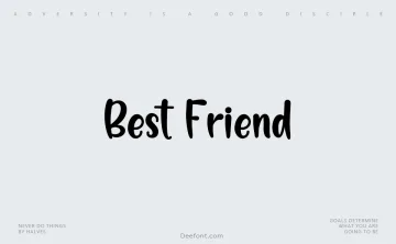 Best Friend Font
