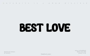 Best Love Font