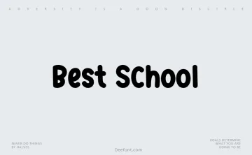 Best School Font