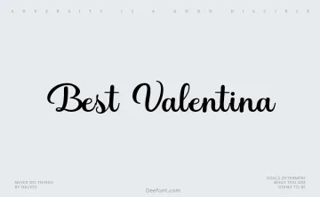 Best Valentina Font