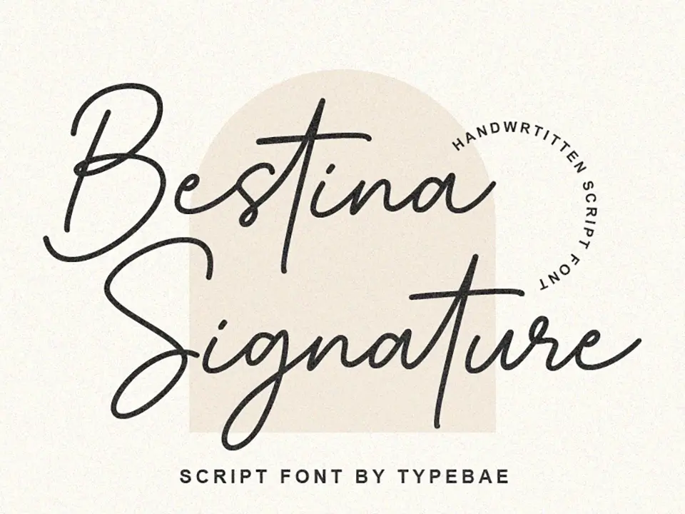 Bestina Signature Font