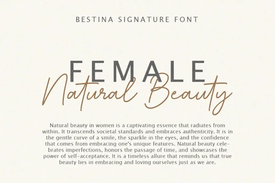 Bestina Signature Font