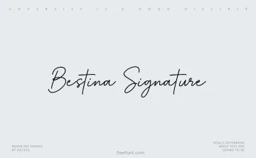Bestina Signature Font