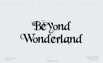 Beyond Wonderland Font