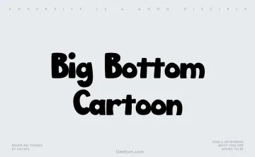 Big Bottom Cartoon Font