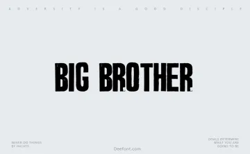 Big Brother Font