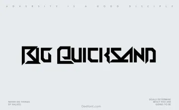 Big Quicksand Font