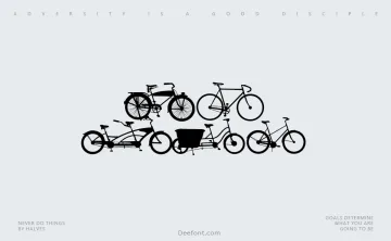 Bikes Font