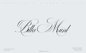 Billa Mount Font