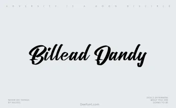 Billead Dandy Font