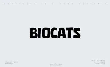Biocats Font