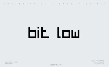 Bit Low Font